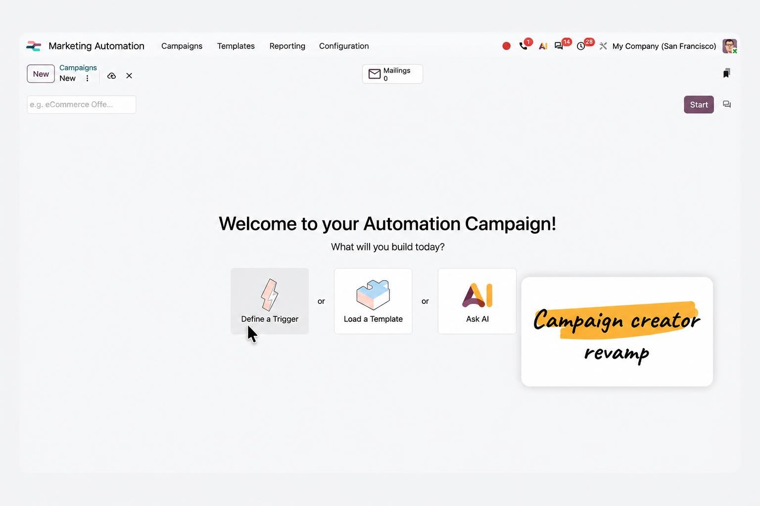Marketing Automation Trên Odoo 20